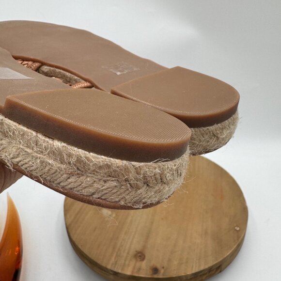 Madewell The Kathryn Espadrille Slide Sandal in Leather woman’s size 8 sandals n - Picture 7 of 12